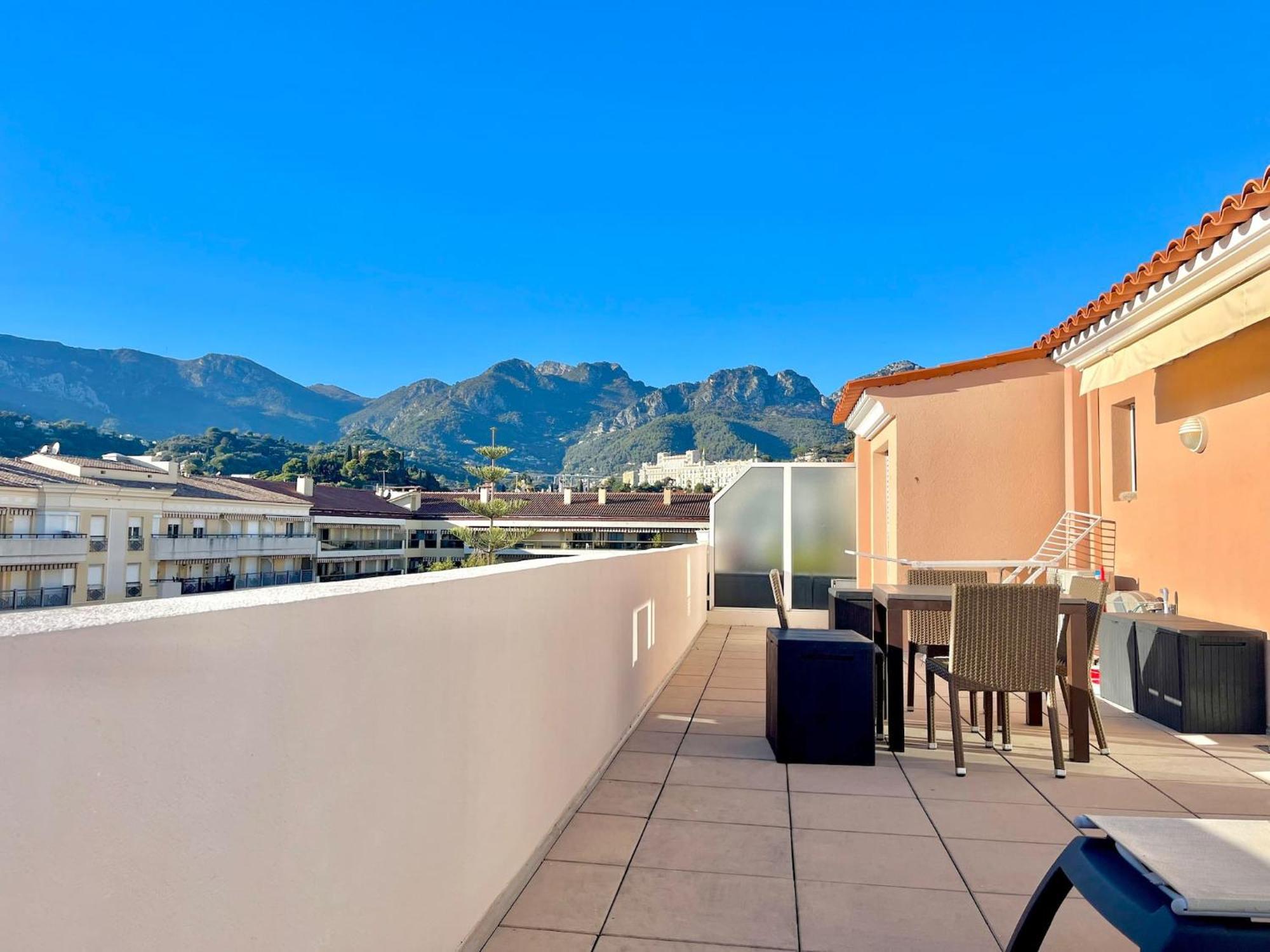 "Le Rooftop Des Rivages" Immense Terrasse, Centre Daire Menton Dış mekan fotoğraf